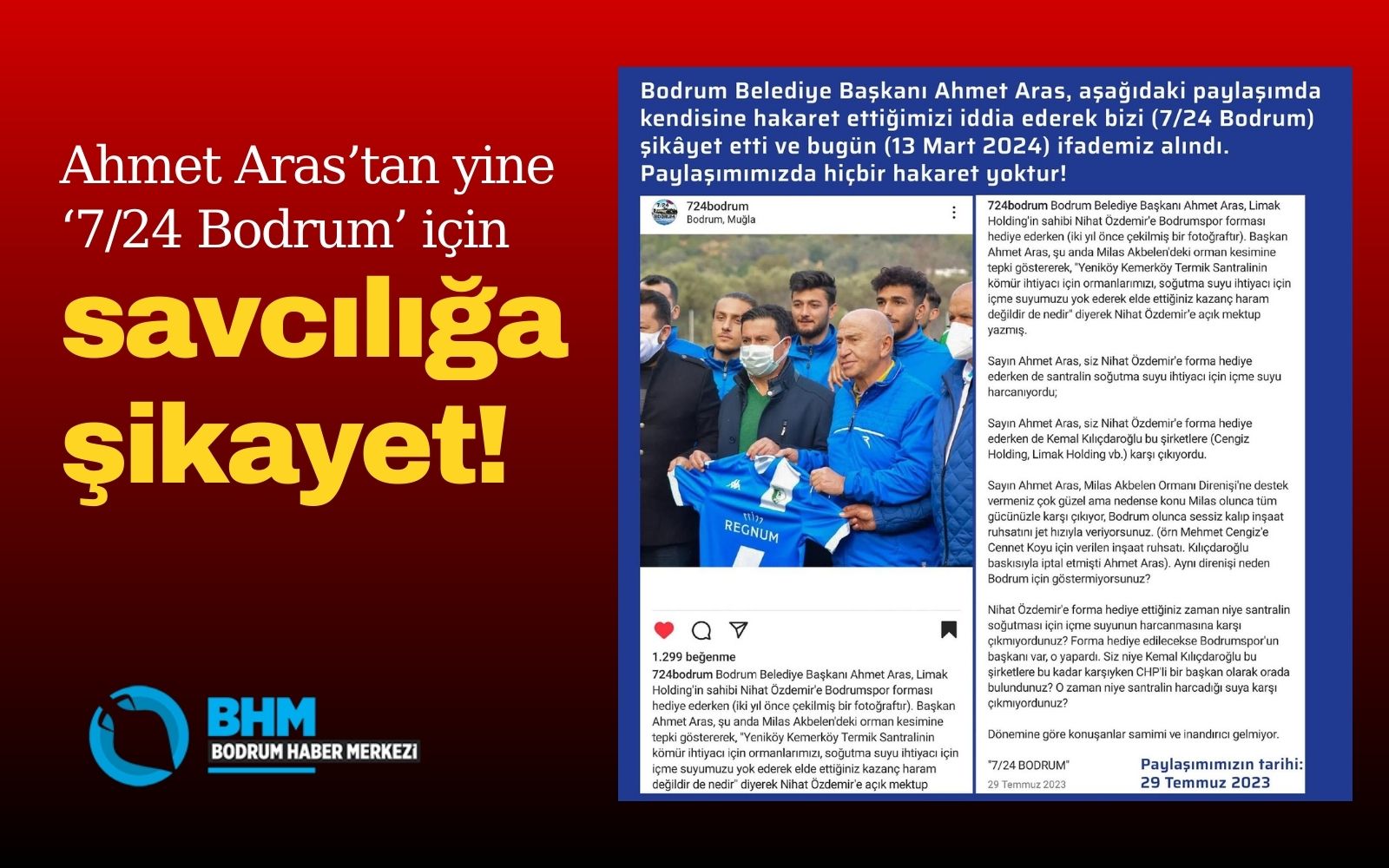 Ahmet Aras’tan yine ‘7/24 Bodrum’ için savcılığa şikayet!