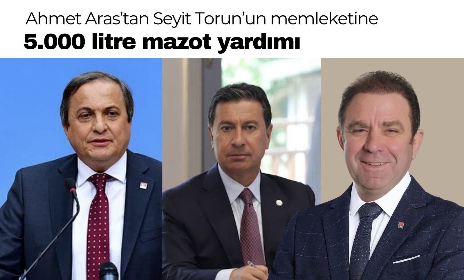Ahmet Aras’tan Seyit Torun’un memleketine 5.000 litre mazot yardımı