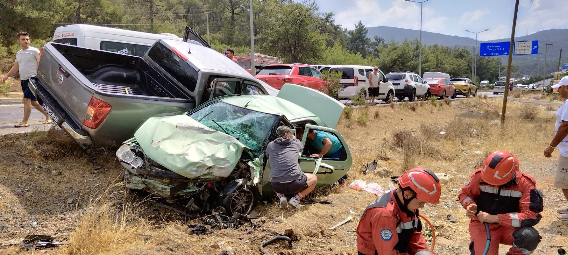 Bodrum’da trafik kazası: 3 yaralı