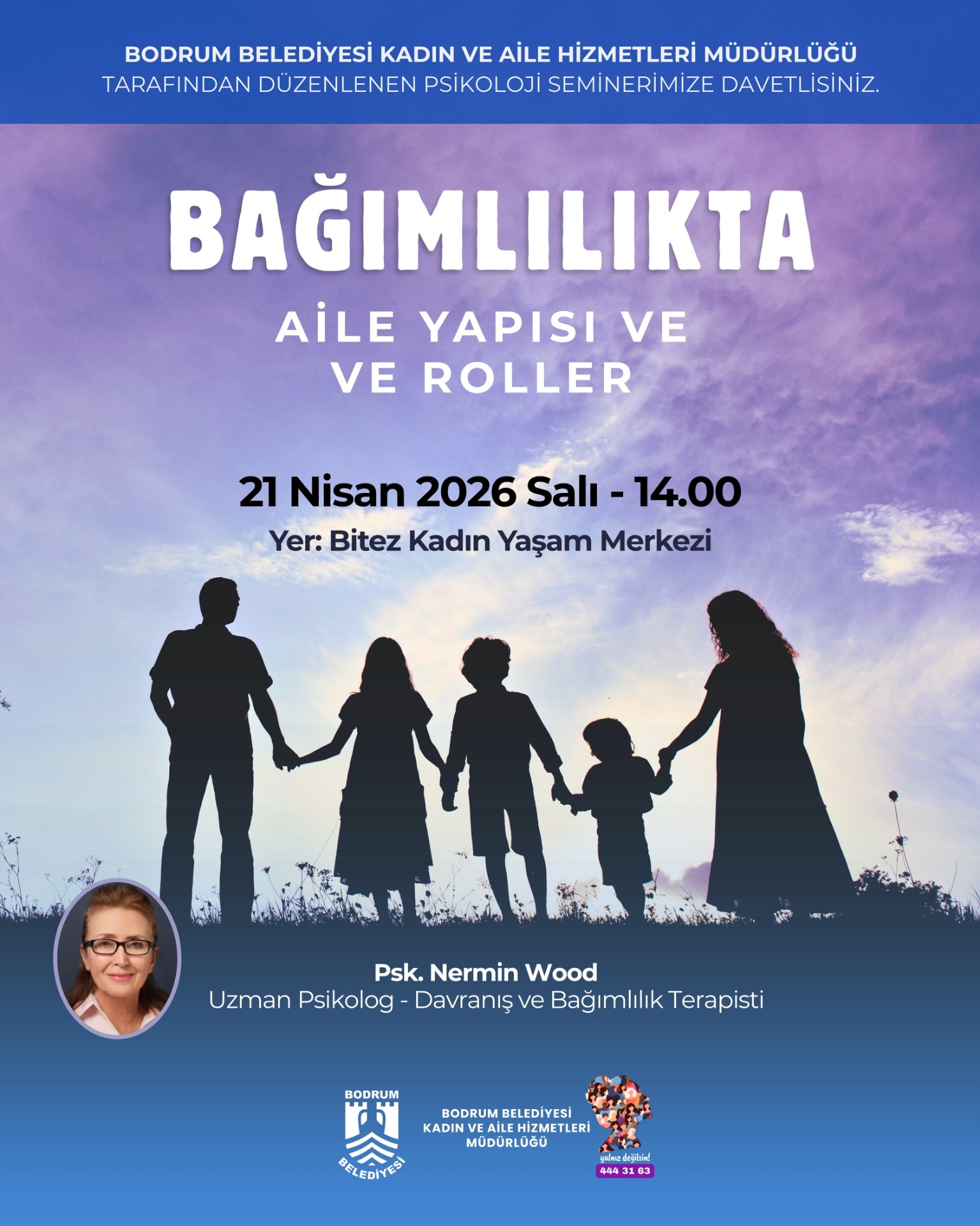 Bodrum’da ‘Bağımlılıkta Aile Yapısı ve Roller’ Semineri Düzenleniyor