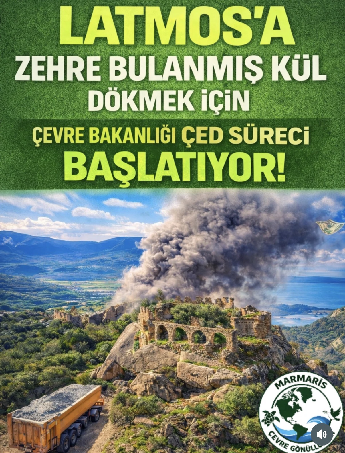 Latmos’a Kül Tehdidi: Beşparmak Dağları’na Günde 384 Ton Uçucu Kül Depolanmak İsteniyor