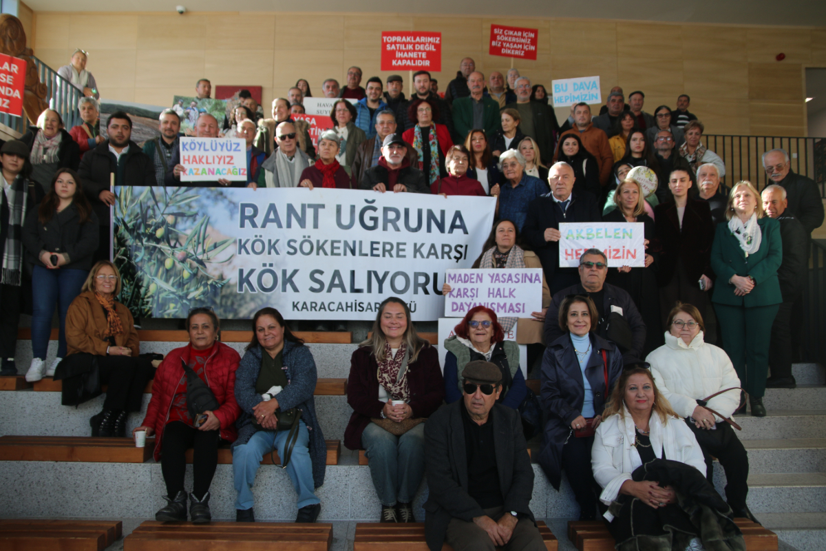 Toprakları bir gecede kamulaştırılan Akbelen ve komşu köylüler Muğla'da buluştu