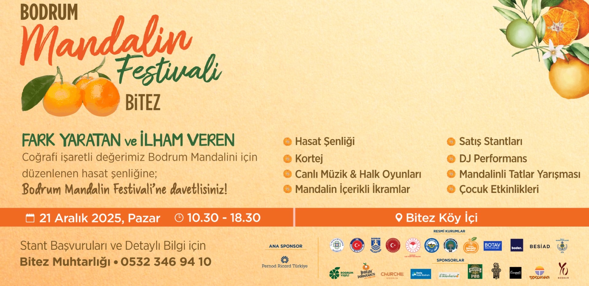 18. Bodrum Mandalin Festivali 21 Aralık’ta Bitez’de