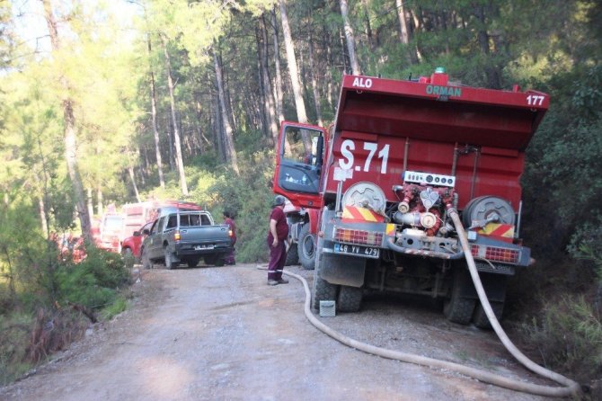2.5 HEKTAR ORMANLIK ALAN KÜL OLDU!