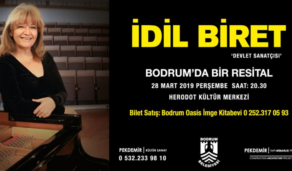 DEVLET SANATÇISI İDİL BİRET PİYANO RESİTALİ BU AKŞAM