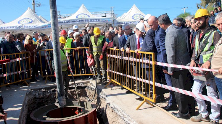 160 KM UZUNLUĞUNDAKİ KANALİZASYON PROJESİNİN TEMELİ ATILDI