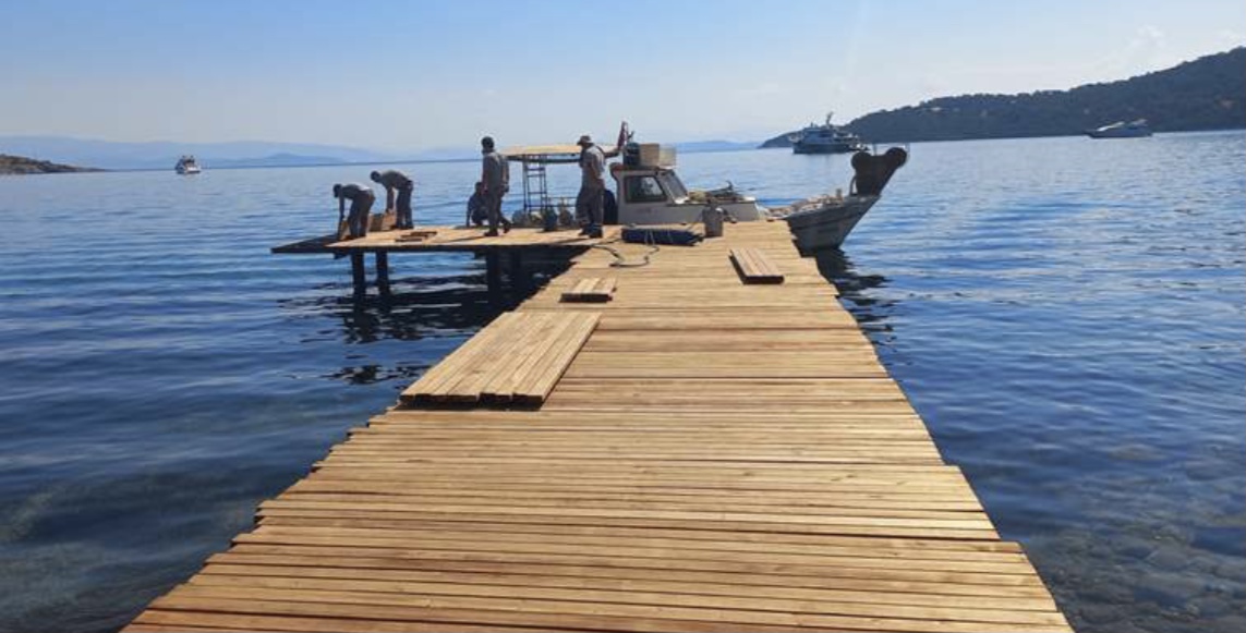 Bodrum'da kaçak yapıların yıkımları devam ediyor 