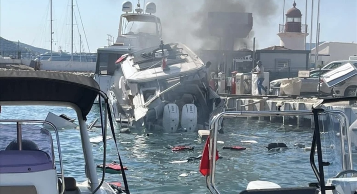 Bodrum'da patlayan lüks teknenin sahibi ünlü iş insanı çıktı