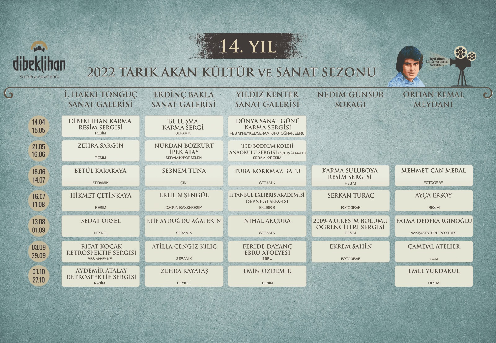 DİBEKLİHAN 2022 TARIK AKAN KÜLTÜR VE SANAT SEZONU BAŞLIYOR...