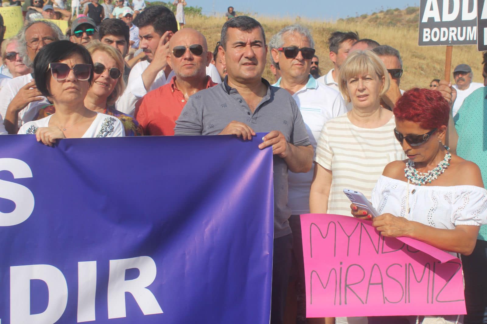 ‘Antik Myndos Kenti’ni yapılaşmaya açmayın’ eylemi yaptılar