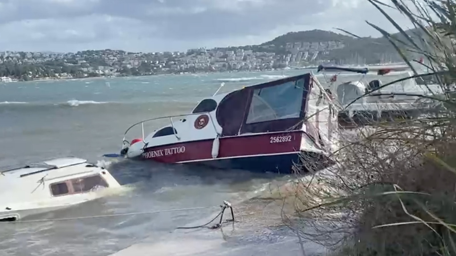 Bodrum’da kuvvetli lodos etkili oldu 