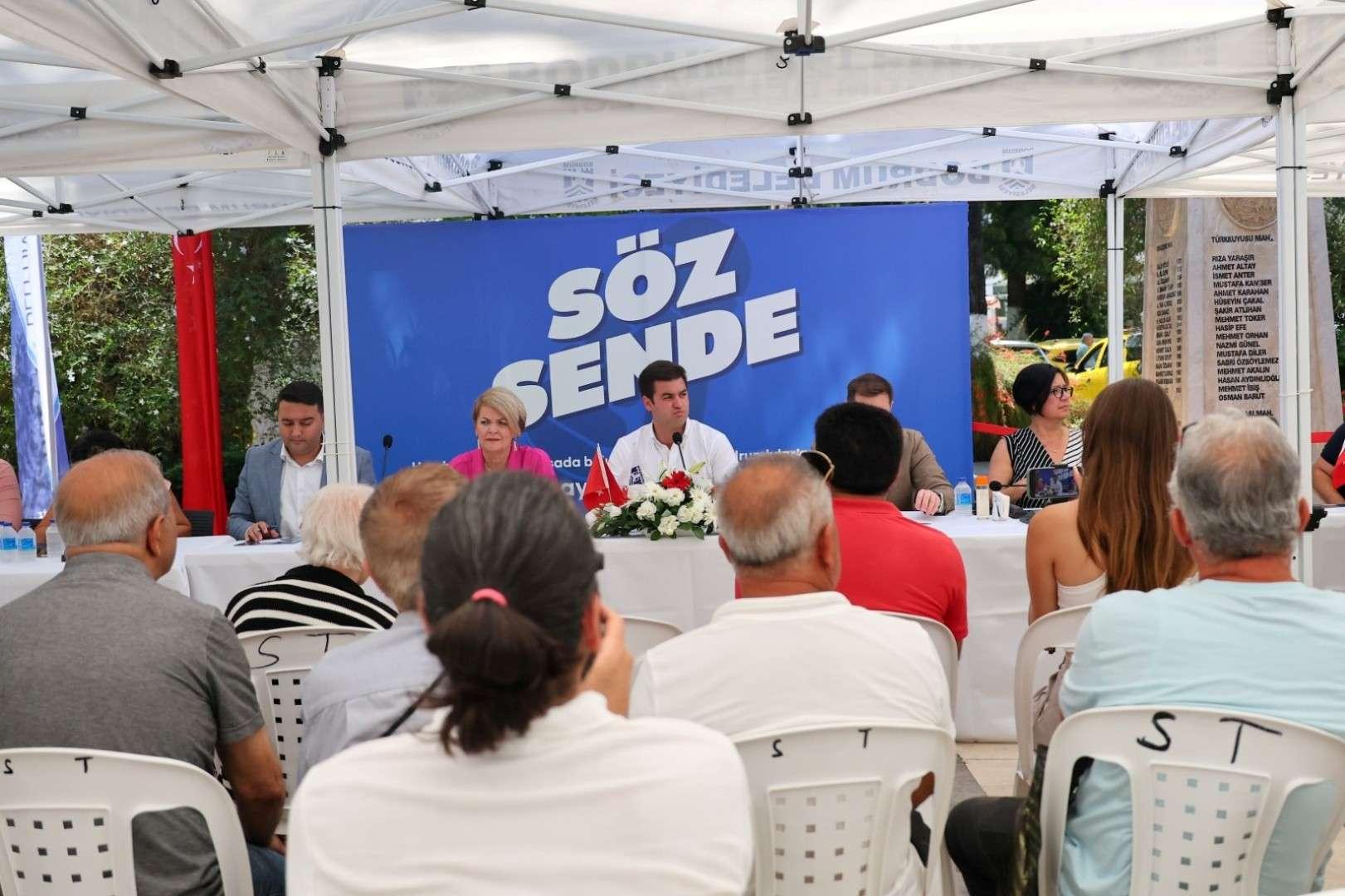 Bodrum Belediyesi’nden ‘Söz Sende’ halk buluşması