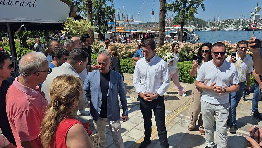 Bodrum Kaymakam Çit ve ailesine veda
