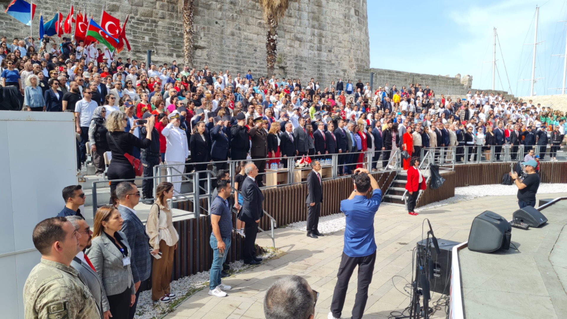 Bodrum Kalesi'nde coşkulu 23 Nisan kutlaması