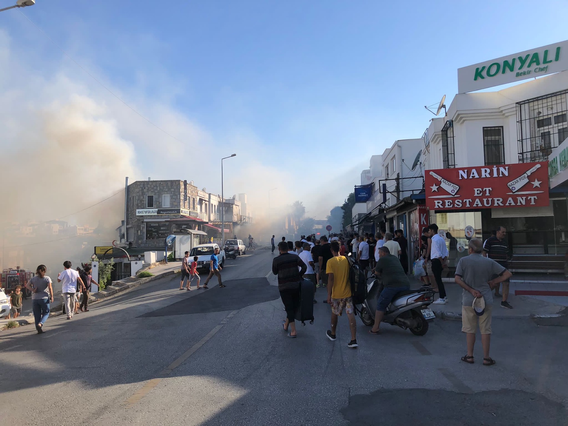 Son Dakika!! Gümbet’te korkunç yangın