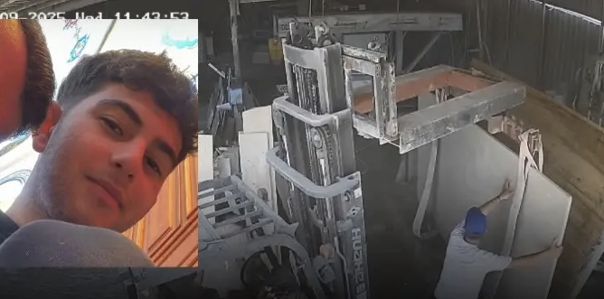 19 Yaşındaki Furkan’ın hayatını kaybettiği iş kazasının görüntüleri ortaya çıktı