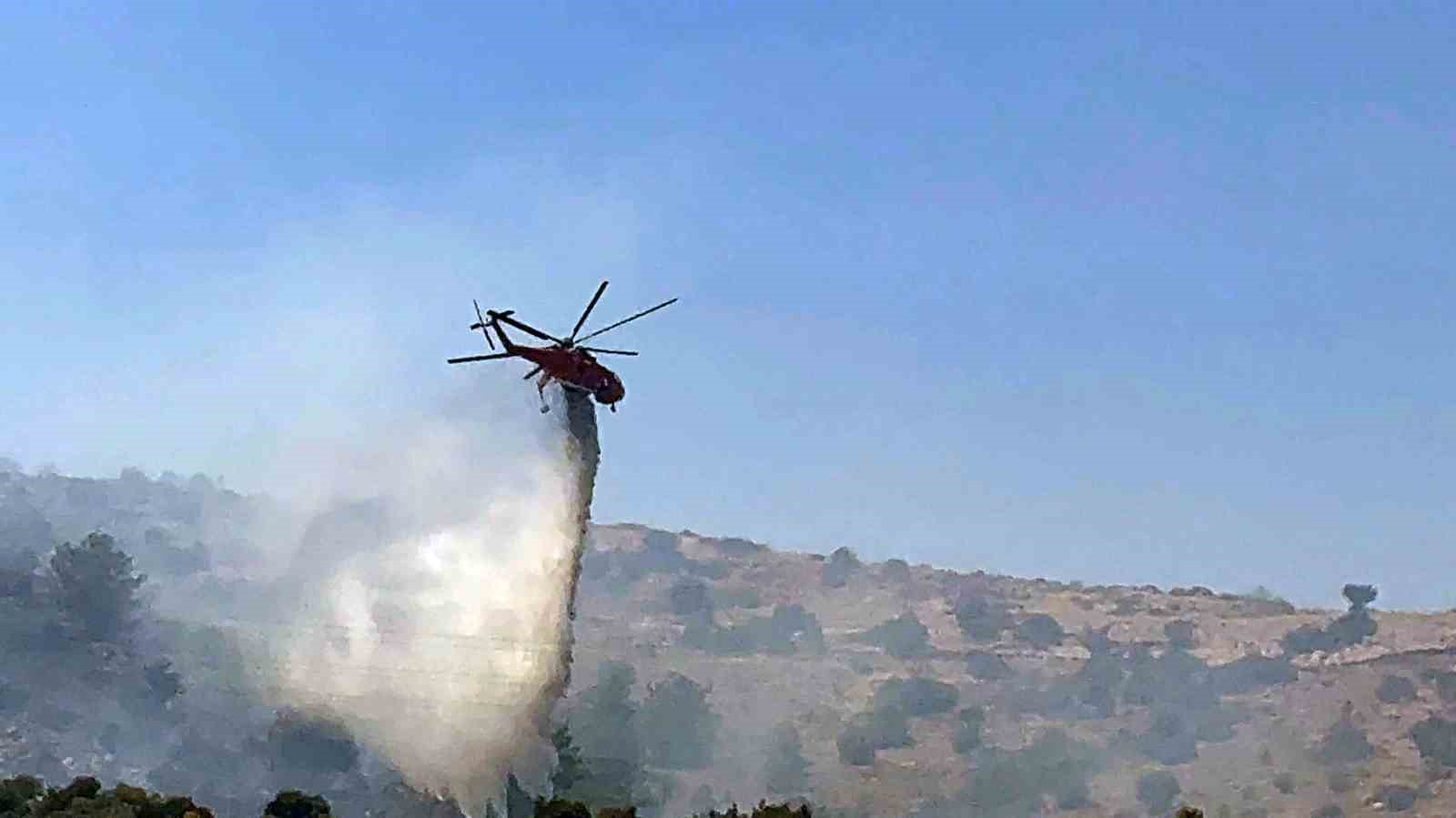 Türkbükü’nde çıkan yangın kontrol altına alındı