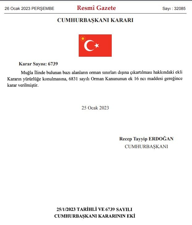 Göltürkbükü’nde orman vasfından çıkarılan arazi ile ilgili iddia!