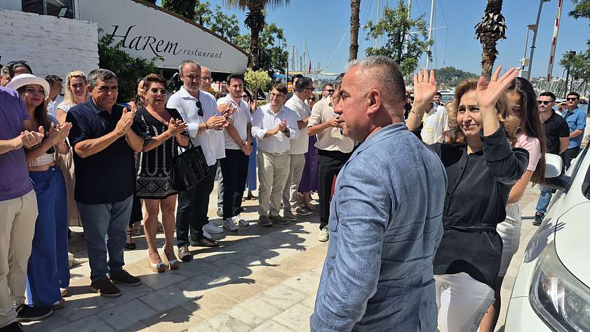 Bodrum Kaymakam Çit ve ailesine veda