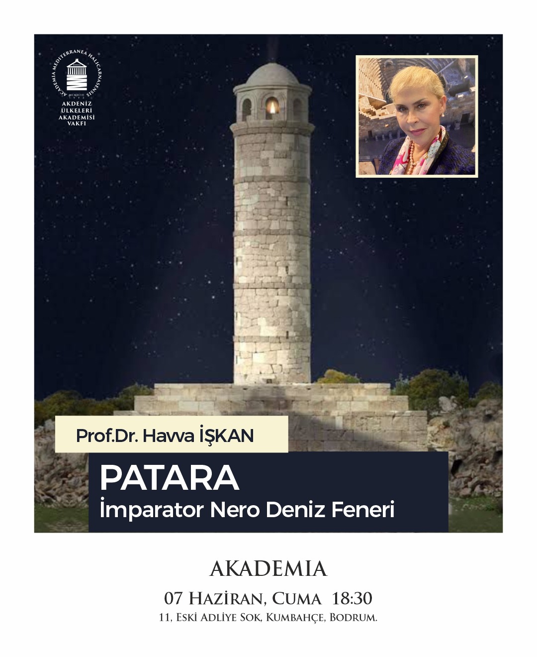 Patara Deniz Feneri, Akademia bahçesinde