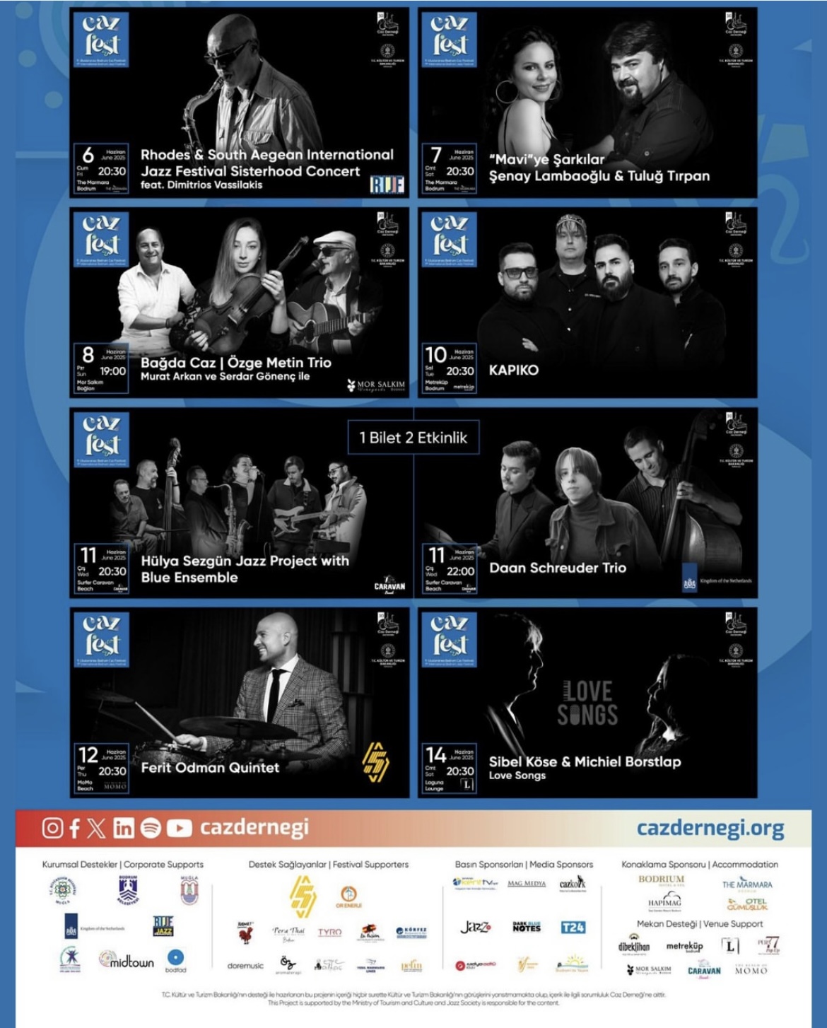 Uluslararası Bodrum Caz Festivali başlıyor
