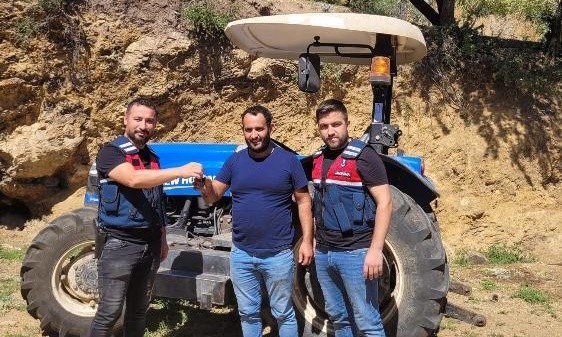 Bodrum’dan çalınan traktör Denizli’de bulundu