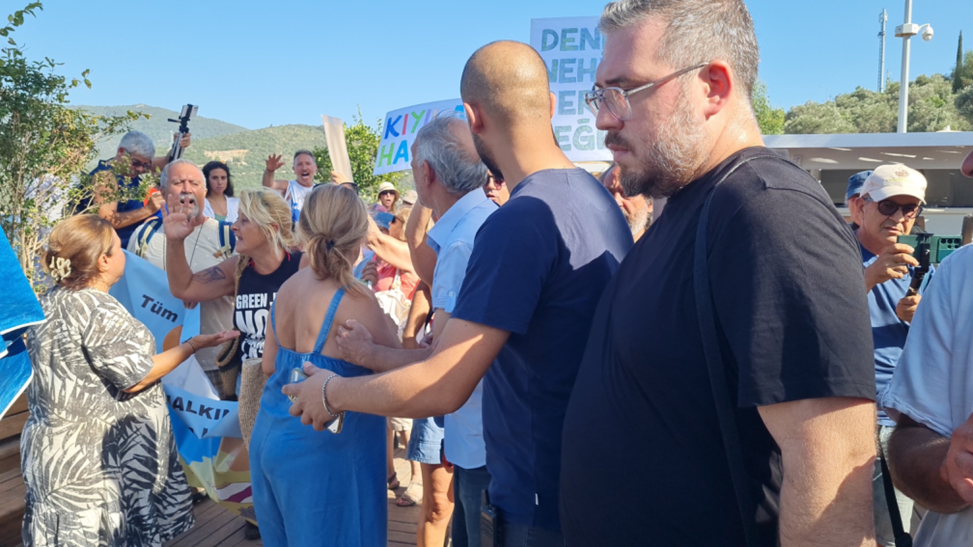 Bodrum’da kıyı eyleminde ortalık karıştı