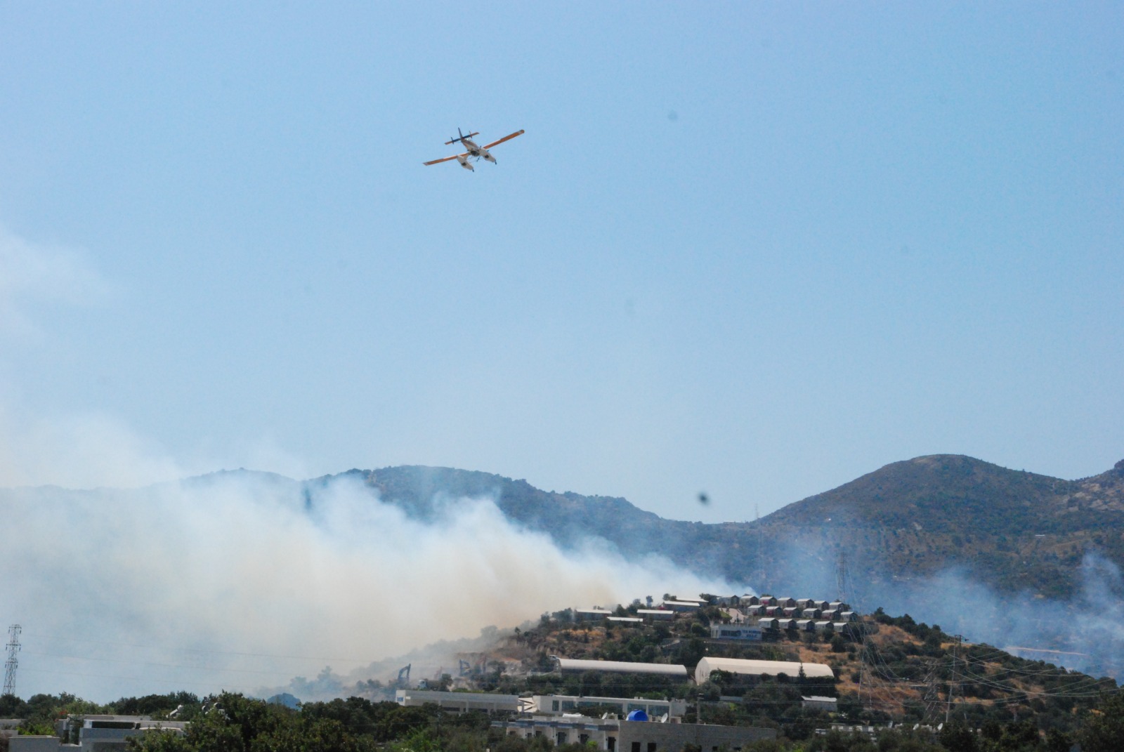 Bodrum Yaka’da çıkan yangın kontrol altına alındı