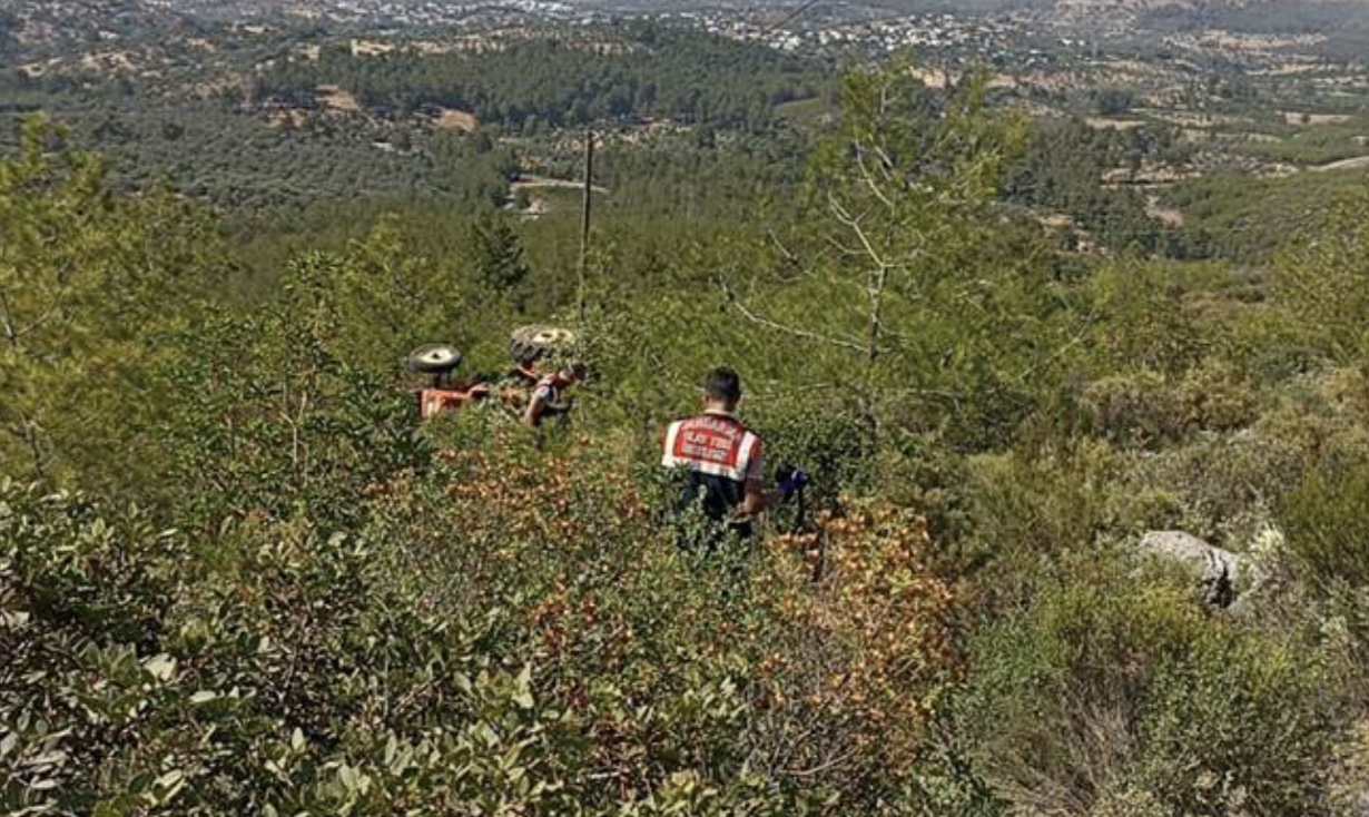 Bodrum'da devrilen traktörün sürücüsü genç kız hayatını kaybetti
