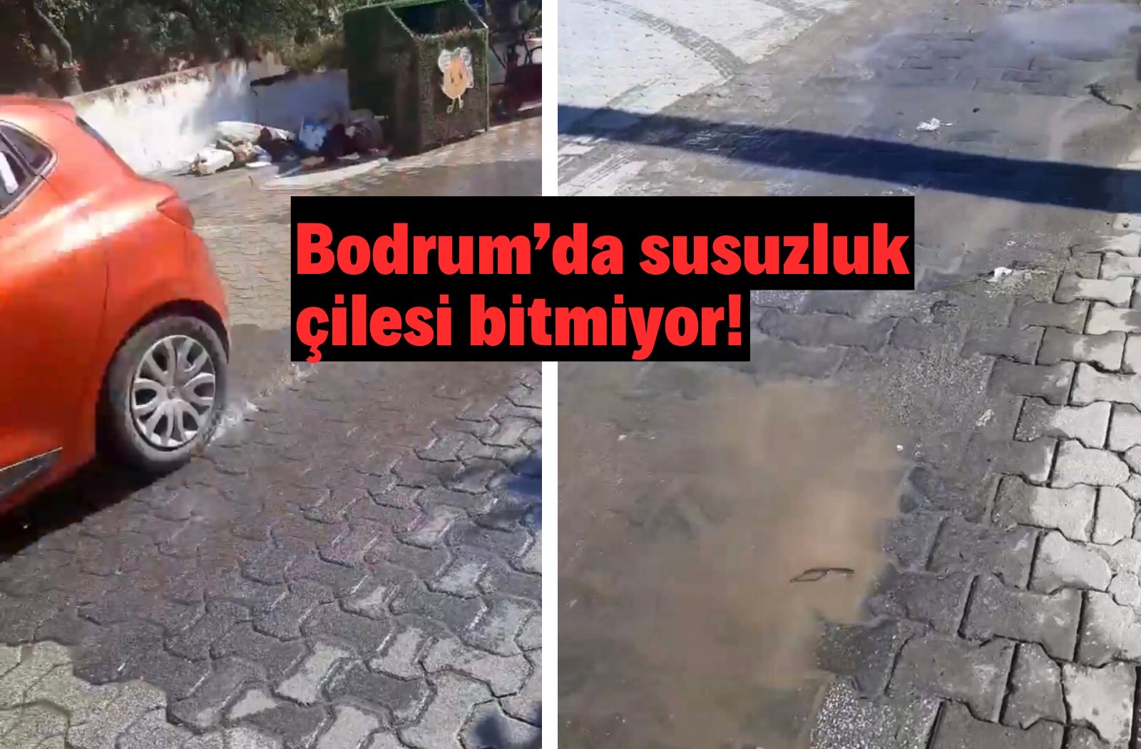 Turgutreis’te bayram üzeri su sıkıntısı…