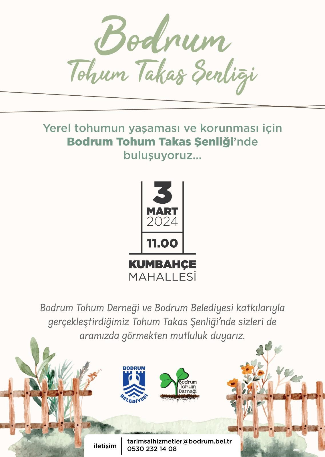 Tohum Takas Şenliği 3 Mart’ta Bodrum'da