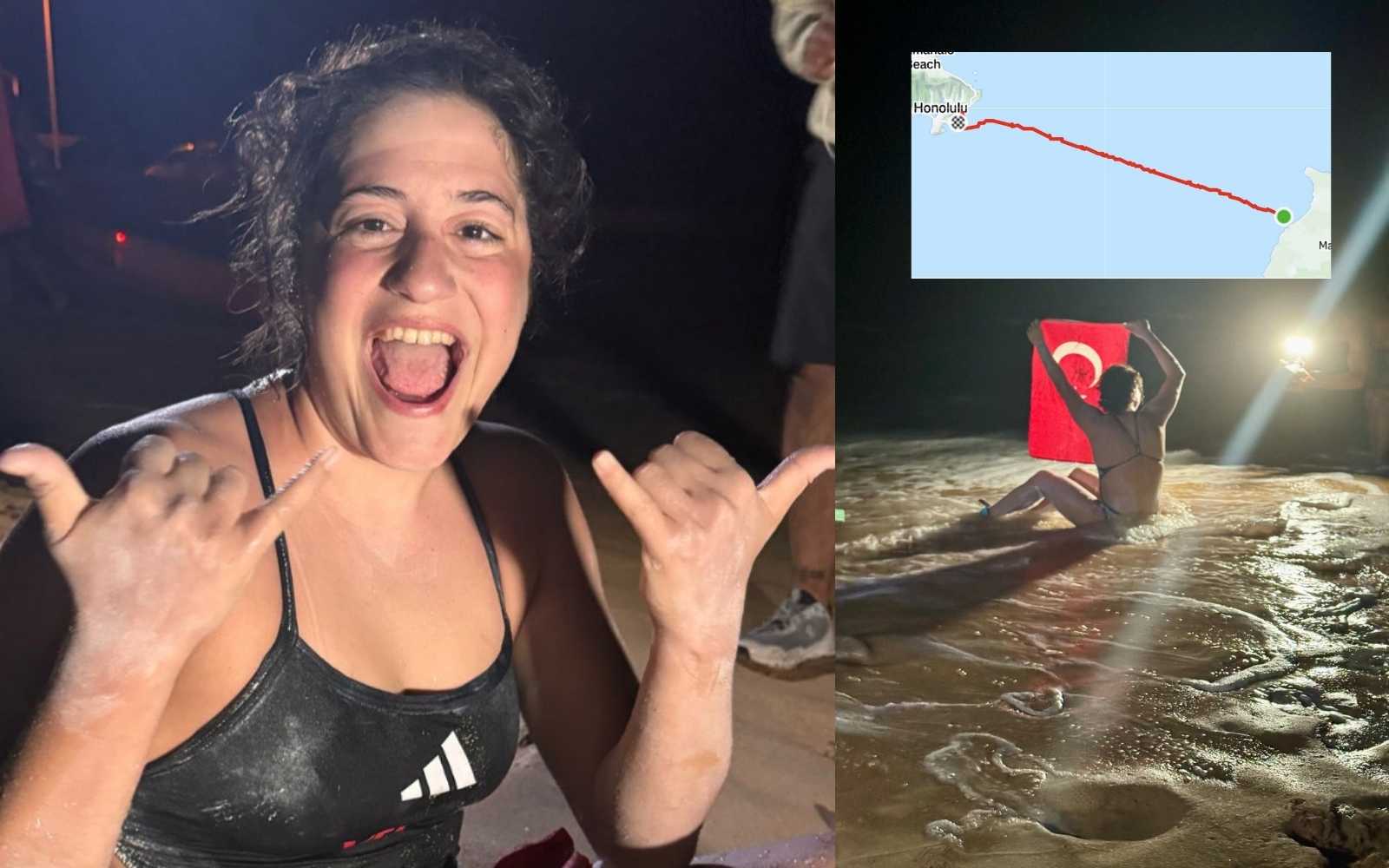 Aysu Türkoğlu, Kaiwi Kanalı'nı geçen en genç Türk oldu