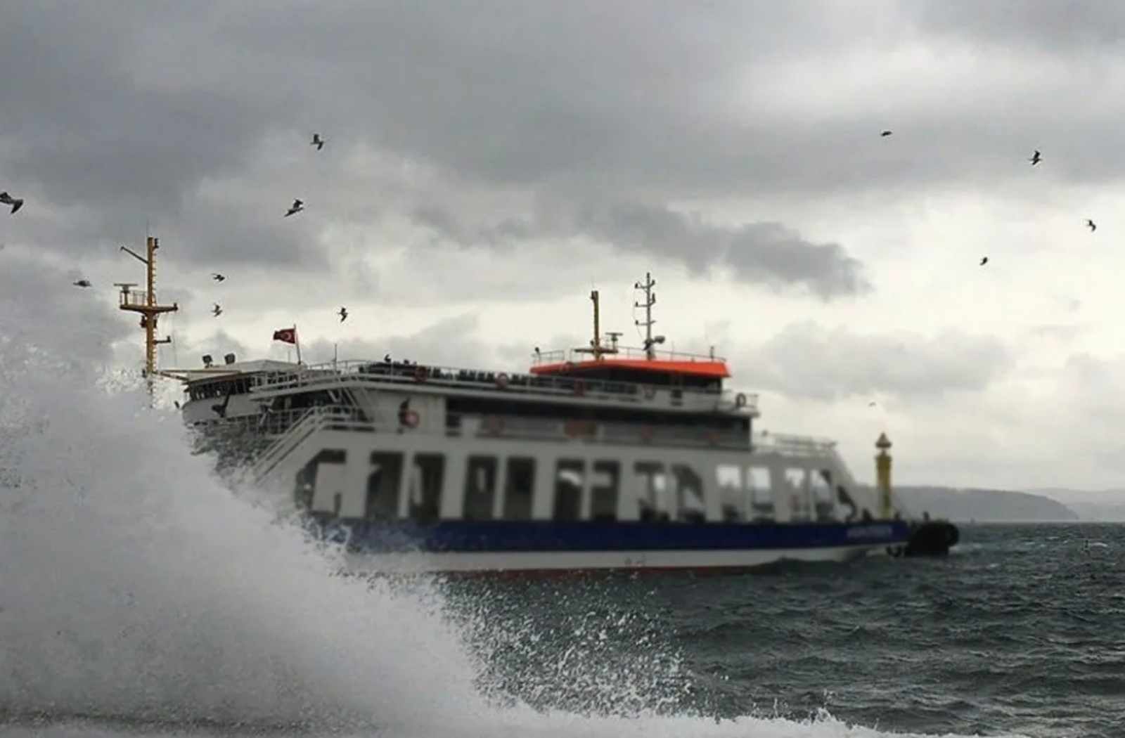 Kos - Bodrum ve Datça Feribot seferlerine fırtına engeli