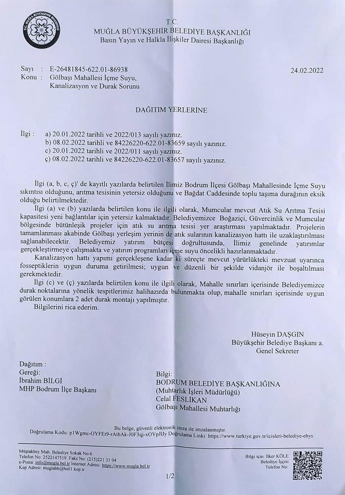 MHP VE CHP’NİN BODRUM İLÇE BAŞKANLARINDAN AÇIKLAMA 