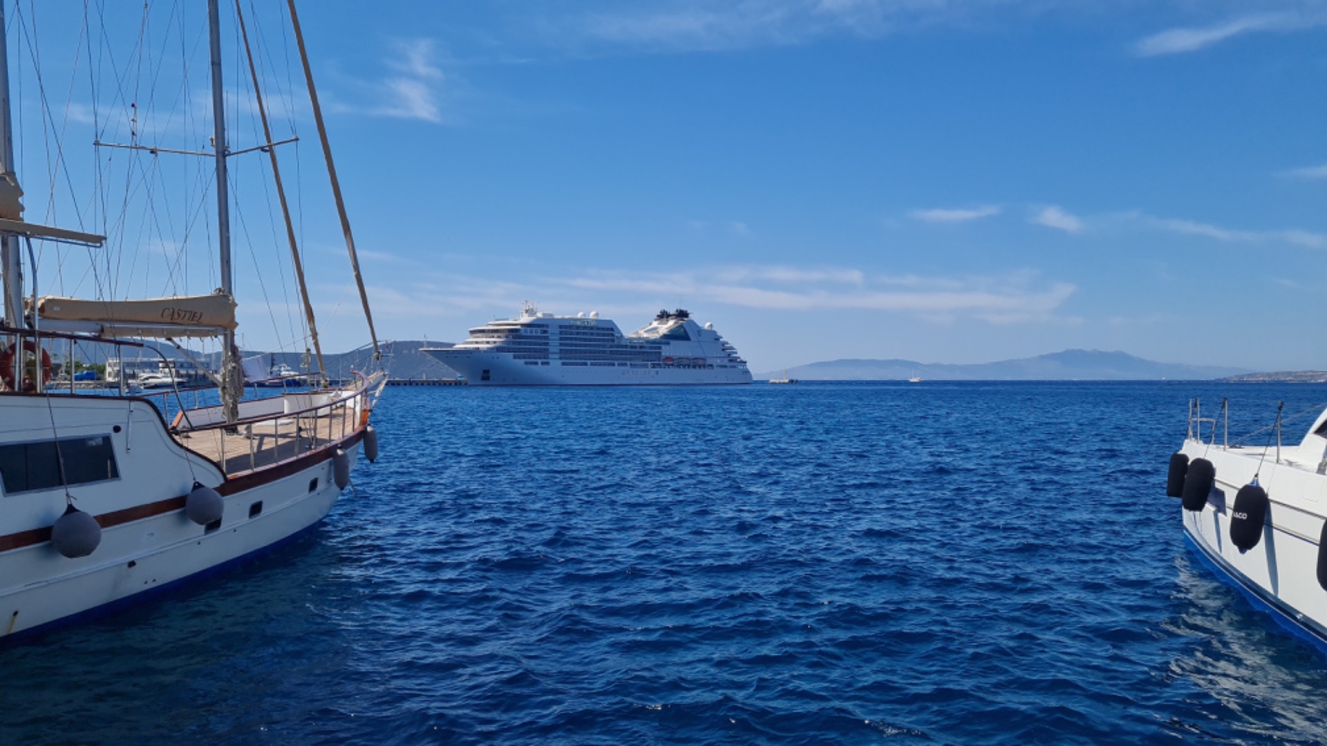 Seabourn Encore, 556 yolcusu ile Bodrum’a geldi