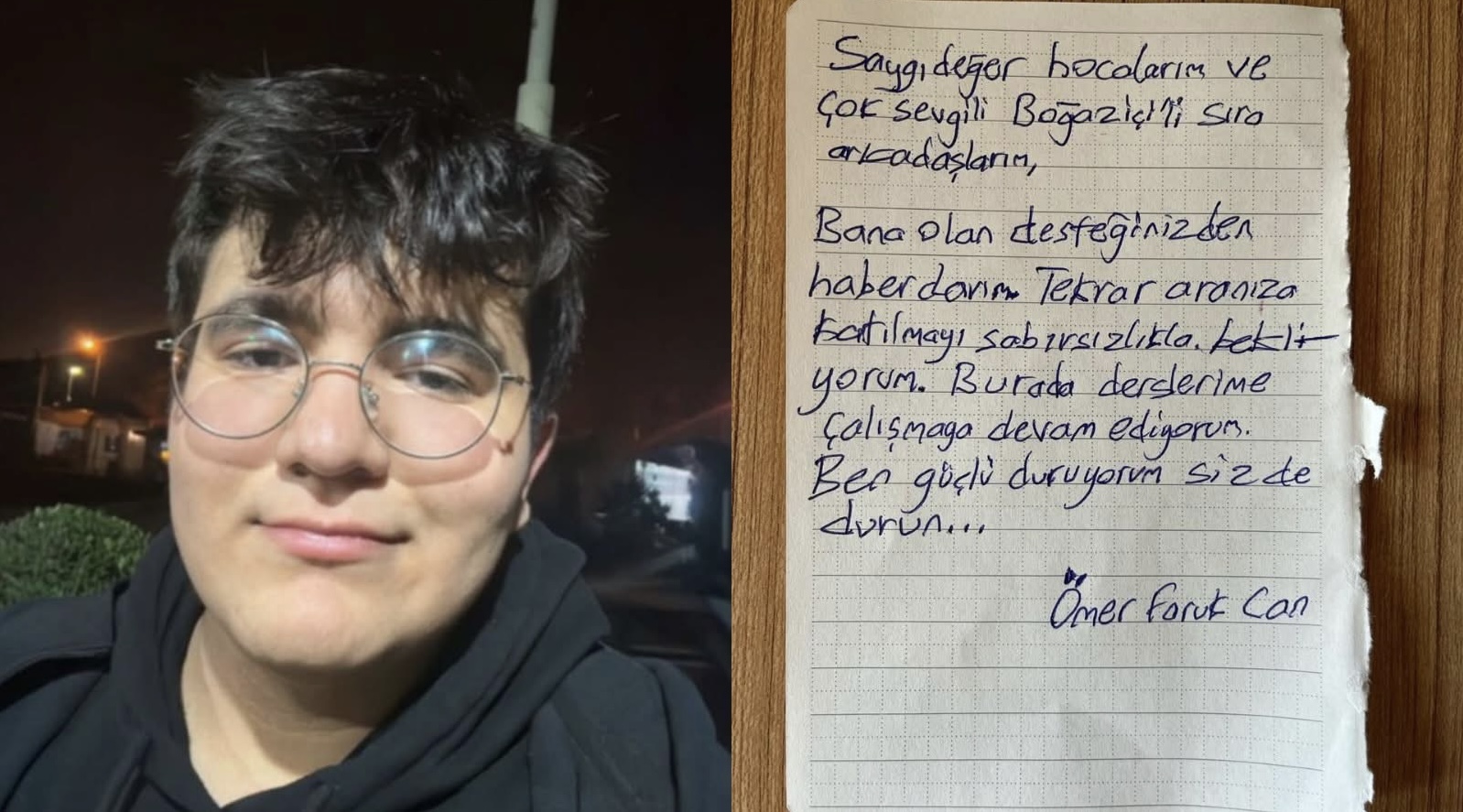 MİLASLI BOĞAZİÇİ ÜNİVERSİTESİ ÖĞRENCİSİ ÖMER FARUK CAN, SİLİVRİ’DE TUTUKLU! 