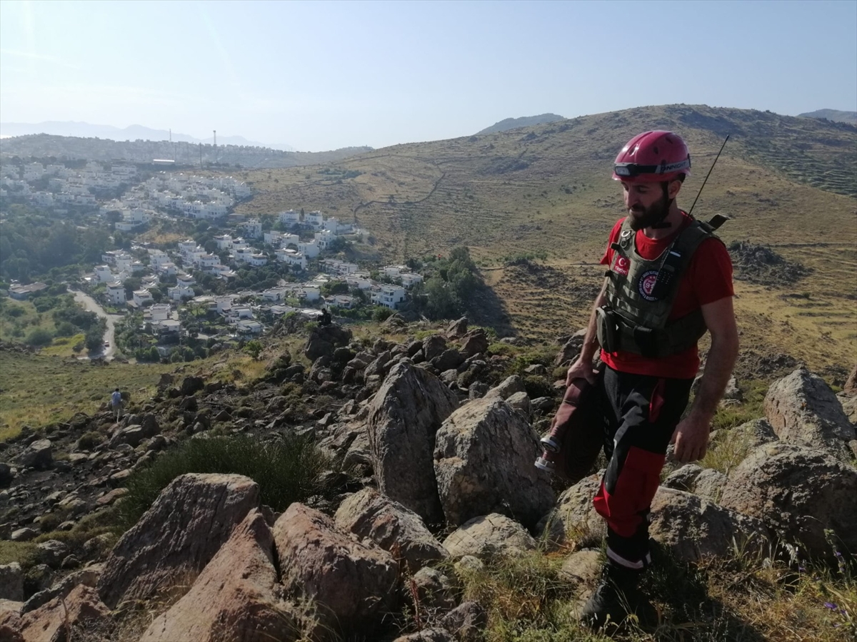 BODRUM'DA MAKİLİK VE OTLUK ALANDA ÇIKAN YANGIN SÖNDÜRÜLDÜ