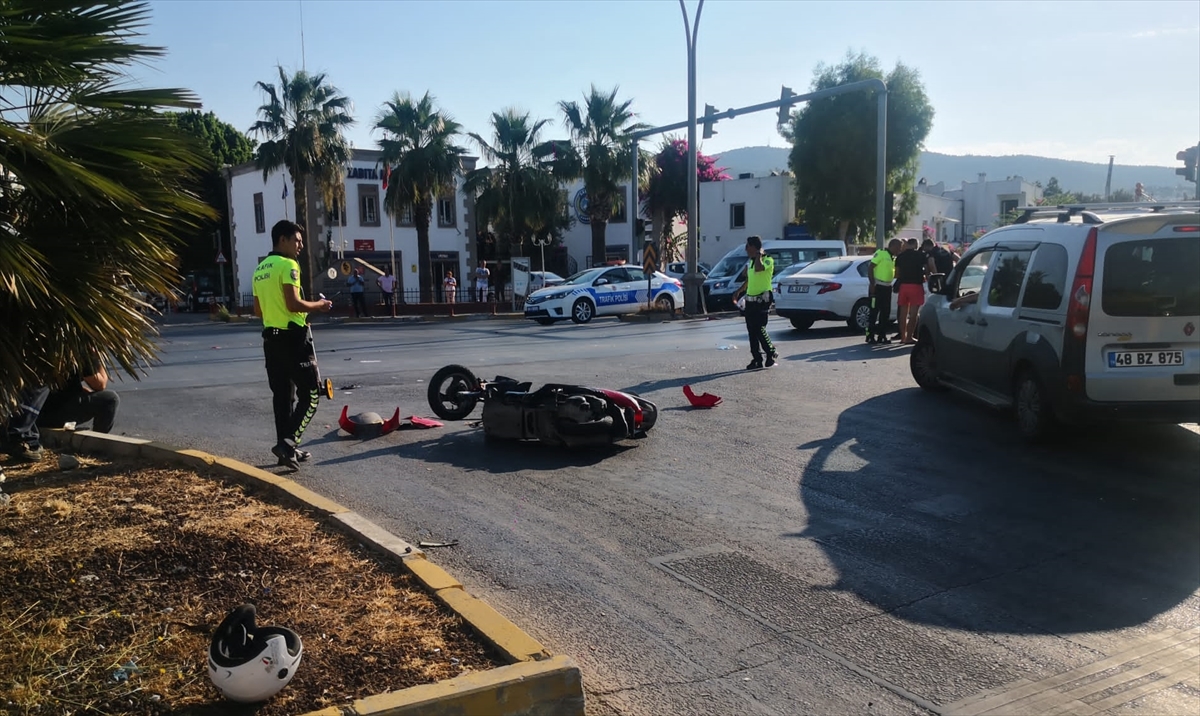 Bodrum'da kamyonetin çarptığı motosiklet sürücüsü öldü