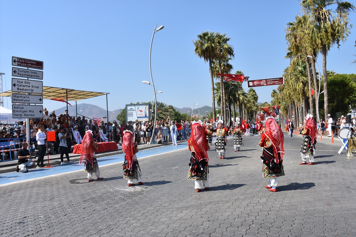 Muğla ve ilçelerinde Büyük Zafer'in 100. yılı kutlandı