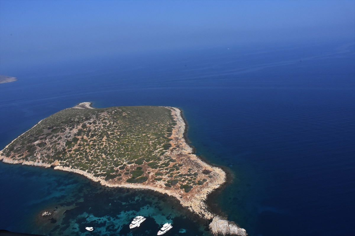 Bodrum'un maviyle yeşilin bütünleştiği koylarında yat hareketliliği yaşanıyor