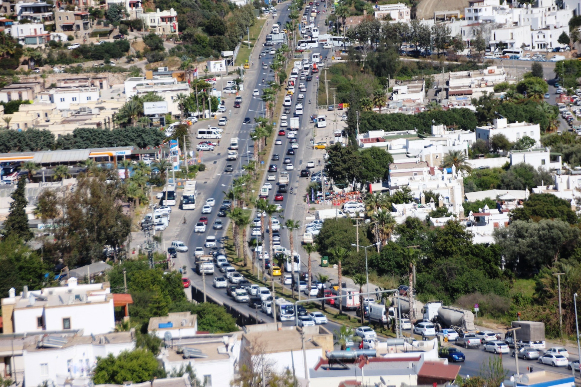 BODRUM'DA TRAFİK KEŞMEKEŞİ