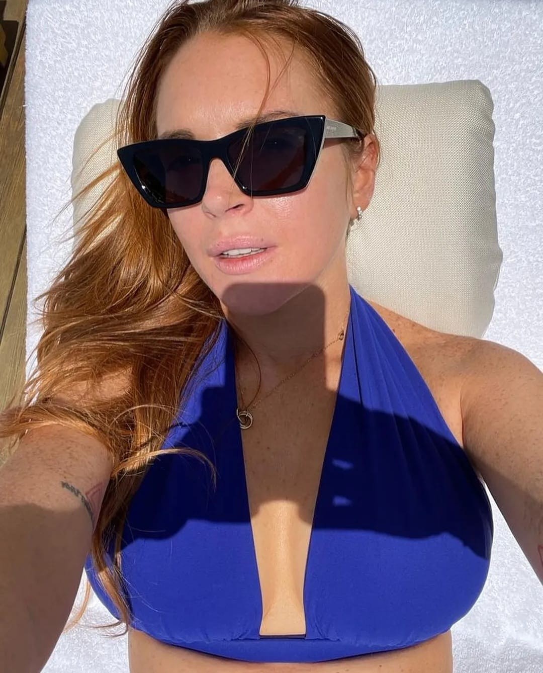 Dünyaca ünlü oyuncu Lindsay Lohan Bodrum’da balayı yapıyor 