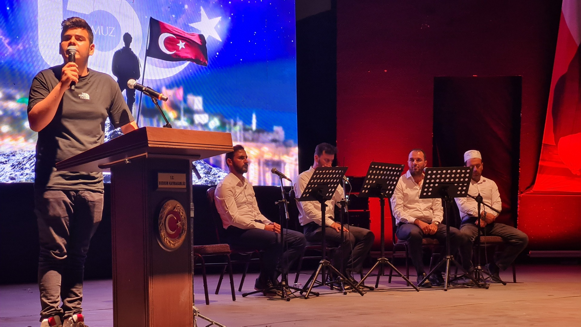 Bodrum’da 15 Temmuz Programı  Bodrum Kalesi’nde yapıldı  
