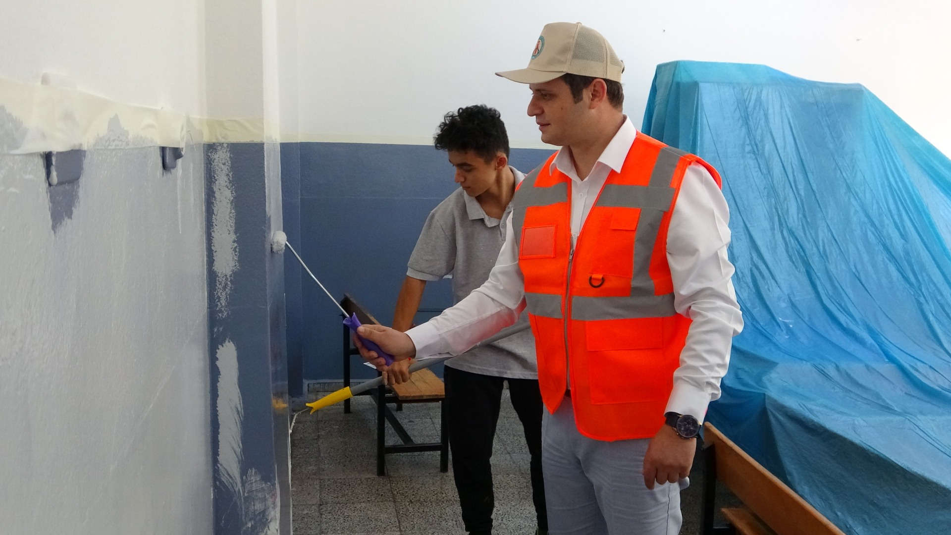 Muğla’daki okulların güçlendirme çalışmasını Meslek lisesi öğrencileri yapıyor 
