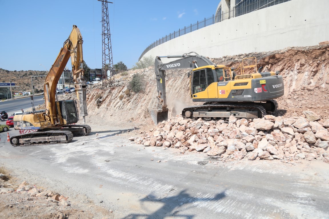 Bodrum'da yeni hastane yolu yapımında sona gelindi