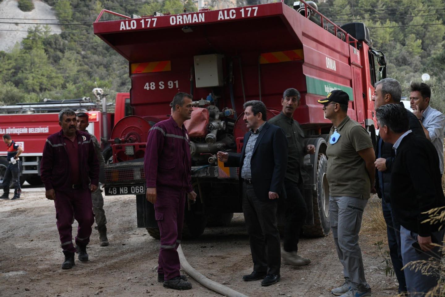 Gökova'da çıkan yangında 50 hektar alan zarar gördü