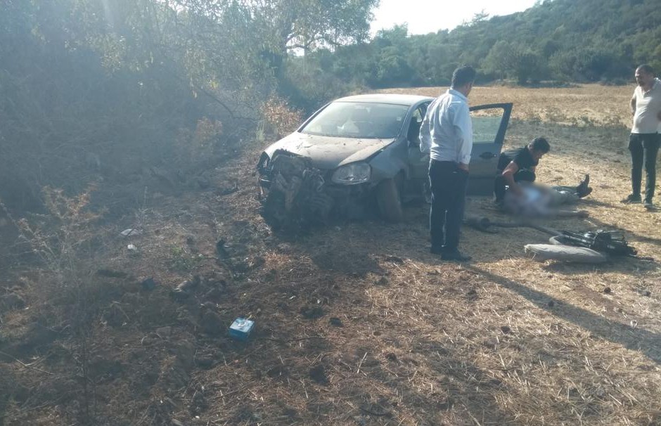 Otomobilin sürücüsü, kaza yerinde can verdi