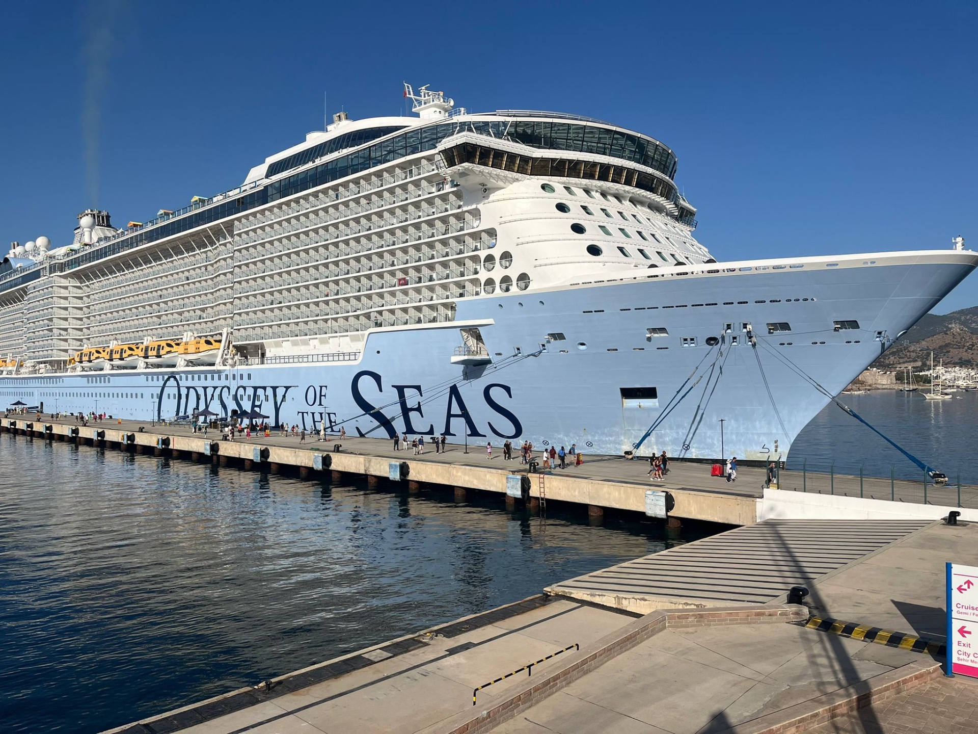Bodrum’a gelen gelen büyük yolcu gemisi: Odyssey of the Seas