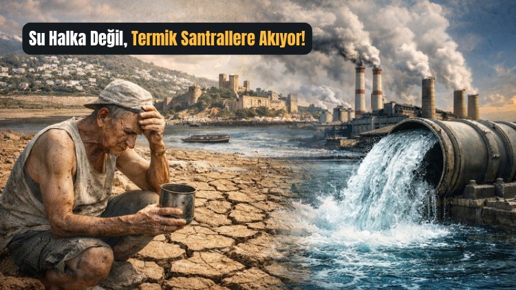 Bodrum Susuz Bırakılıyor: Su Halka Değil, Termik Santrallere Akıyor