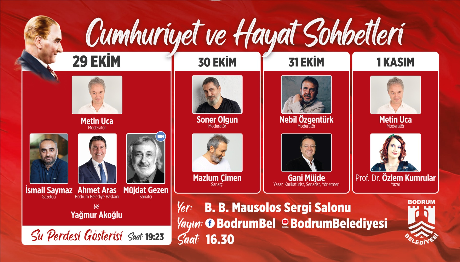 BODRUM'DA CUMHURİYET BAYRAMI ETKİNLİKLERİ